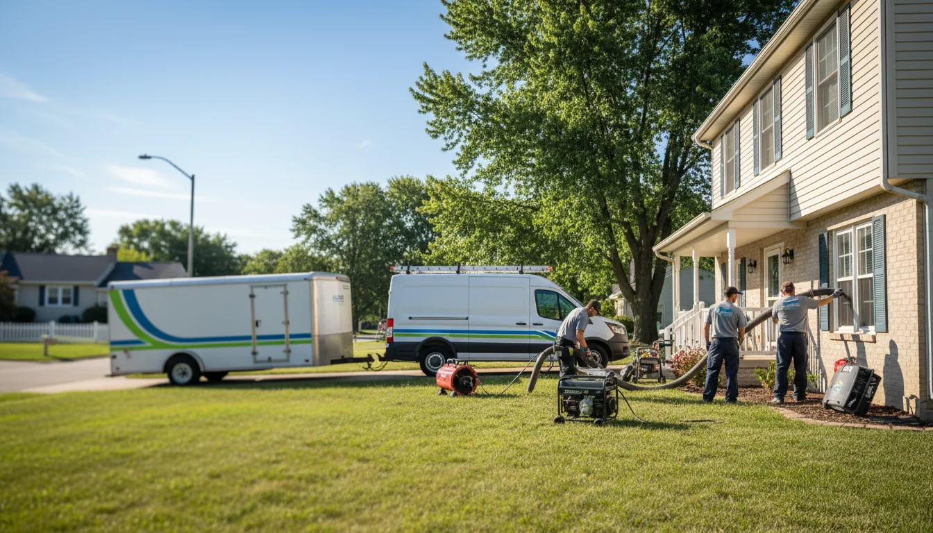 Flooded Basement Restoration And Cleanup With Repair in Roanoke, IL near me